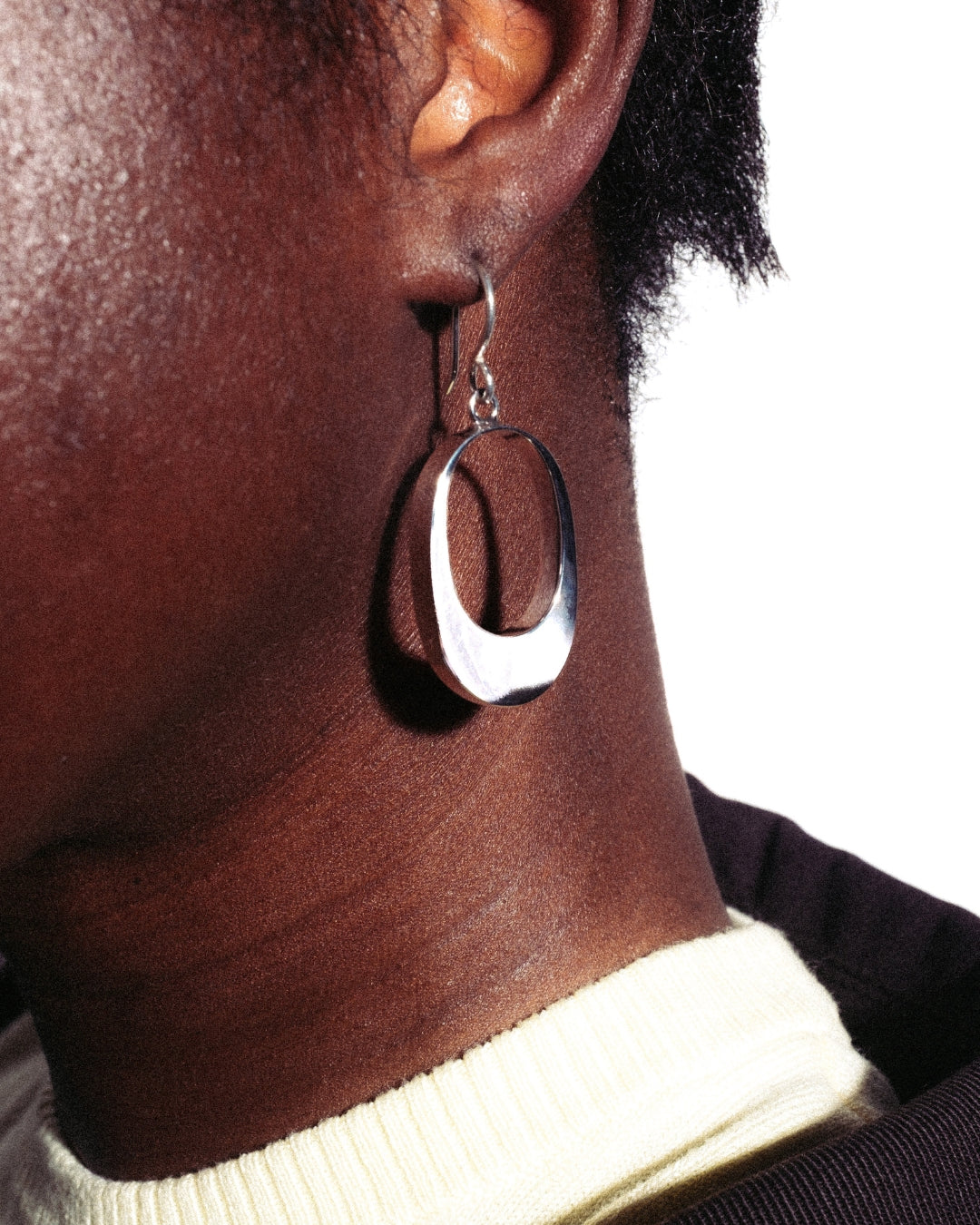 Oval — Drop Earrings 925 Silber