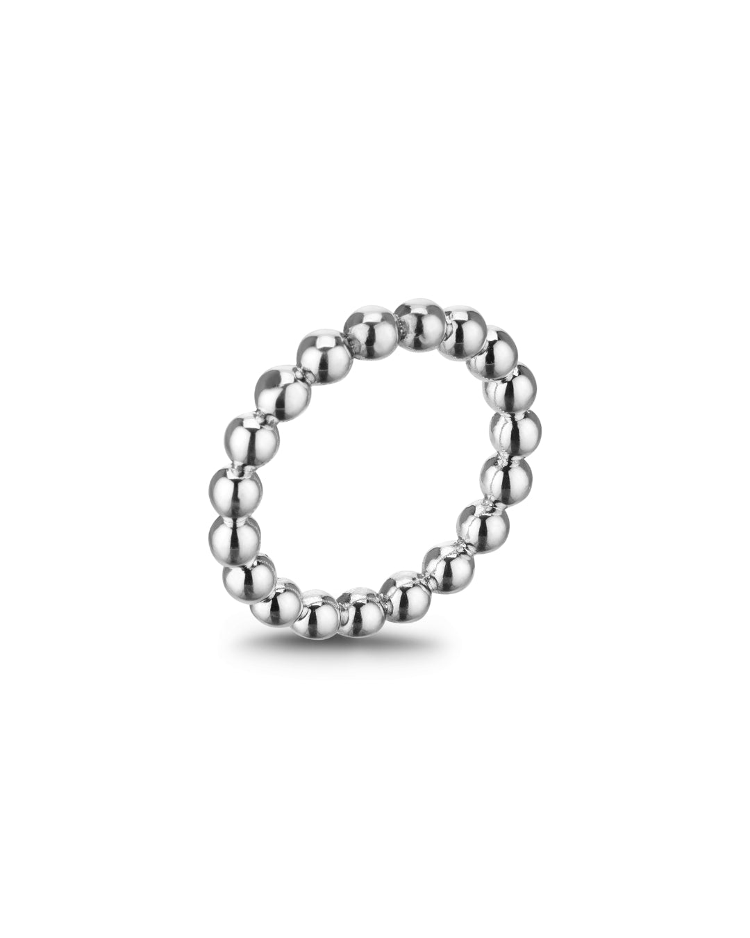 Silberring aus größeren, durchgehenden Kugeln. Gefertigt aus 925er Silber, minimalistisches, kraftvolles Design.