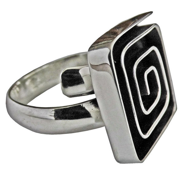 Verstellbarer "Labyrinth" Ring